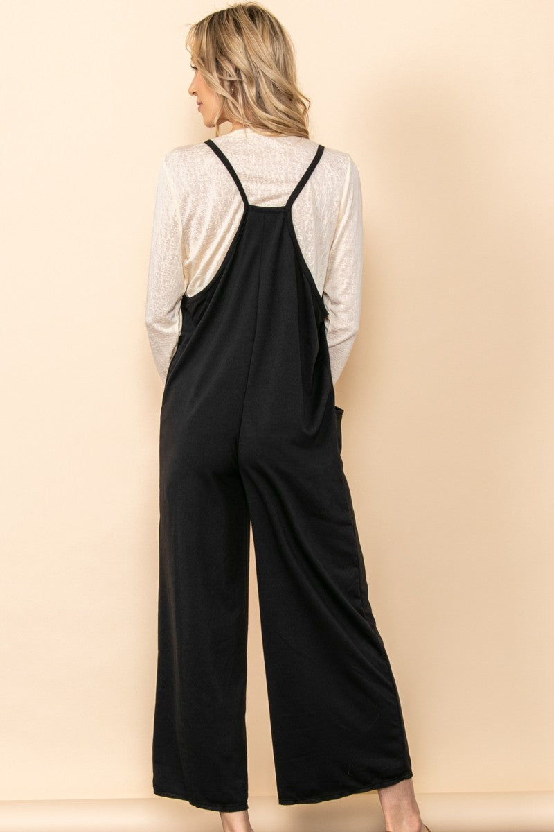 Shawnna French Terry Jumpsuit | Black