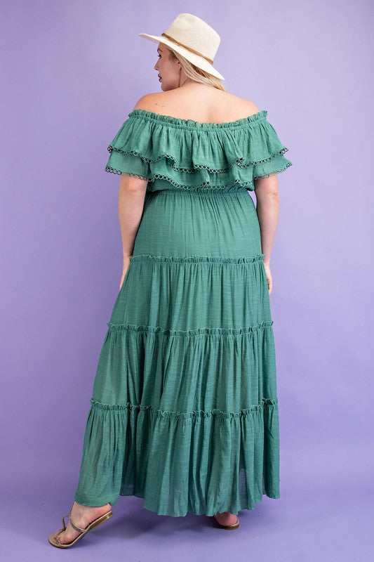 Marissa Off The Shoulder Maxi Dress | Sage