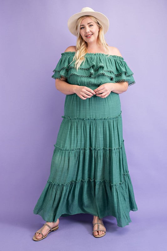 Marissa Off The Shoulder Maxi Dress | Sage