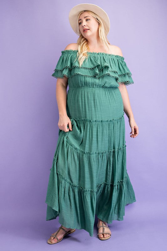 Marissa Off The Shoulder Maxi Dress | Sage