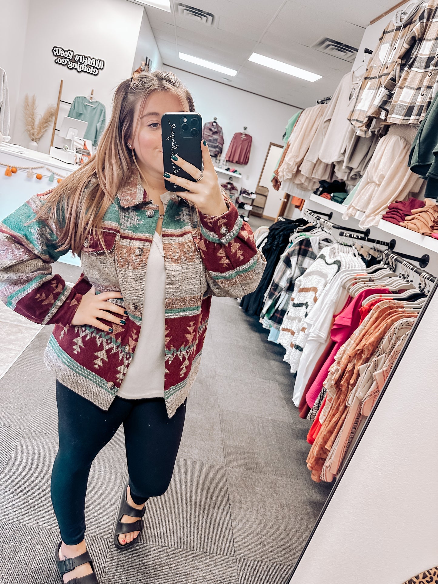 Riggs Aztec Oversized Shacket | Mint