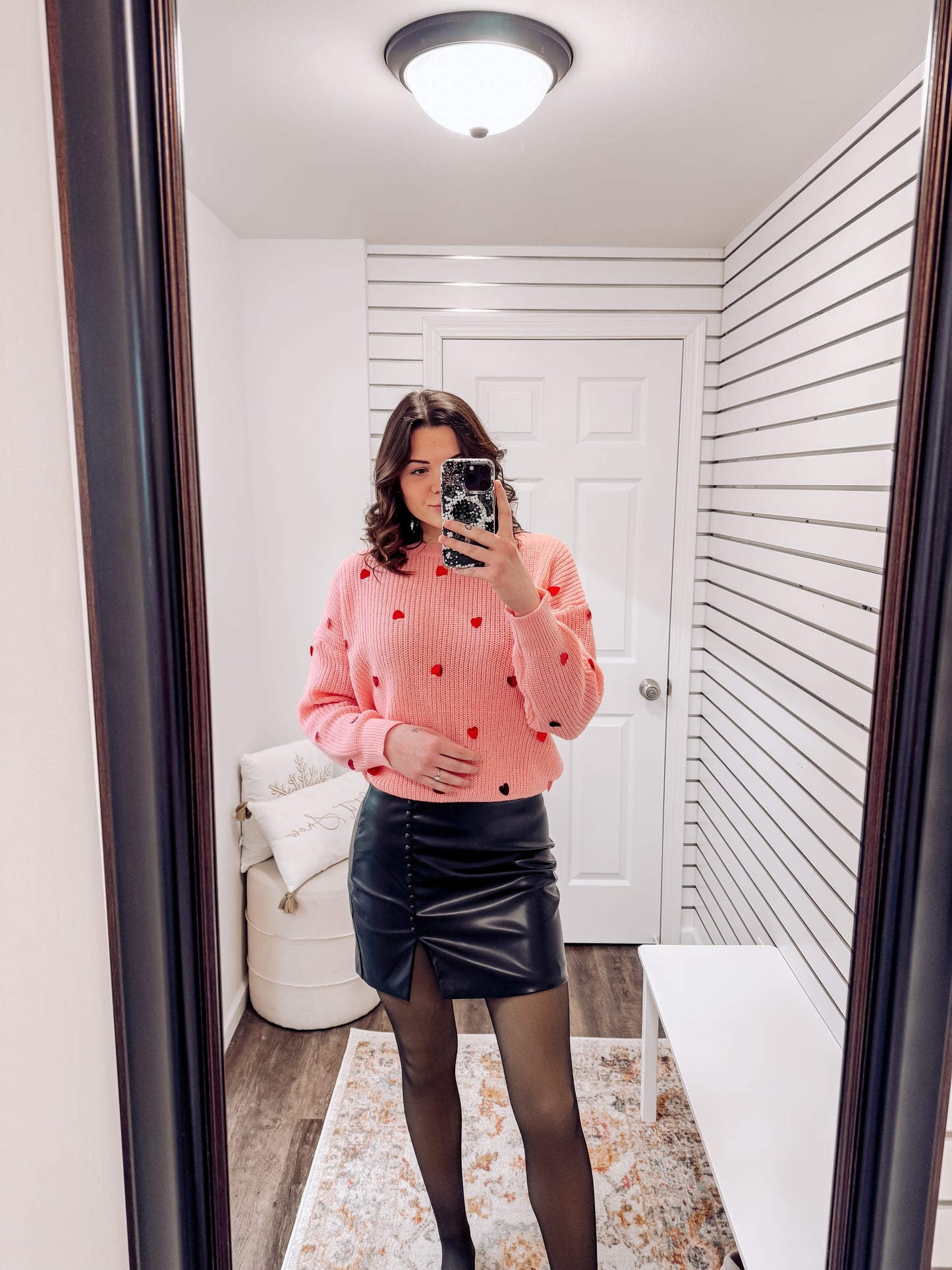 Sierra Sequin Heart Sweater