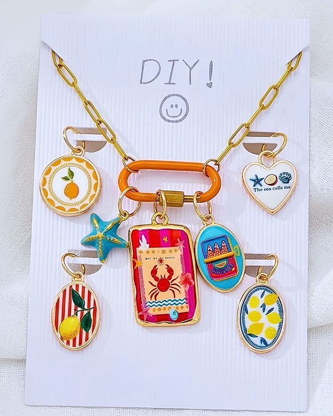 DIY Paperclip Necklace | Crab Ocean