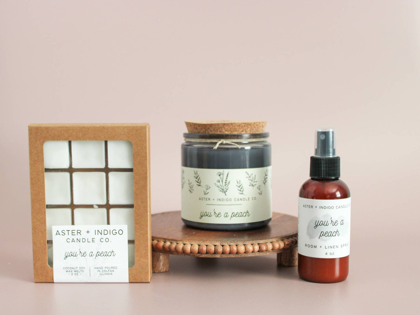 Aster + Indigo Candle Co. | You're a Peach