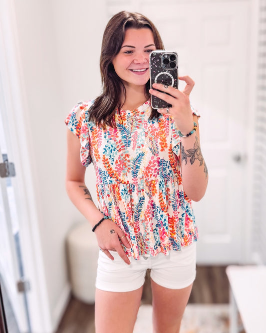 Vivi Floral Babydoll Top