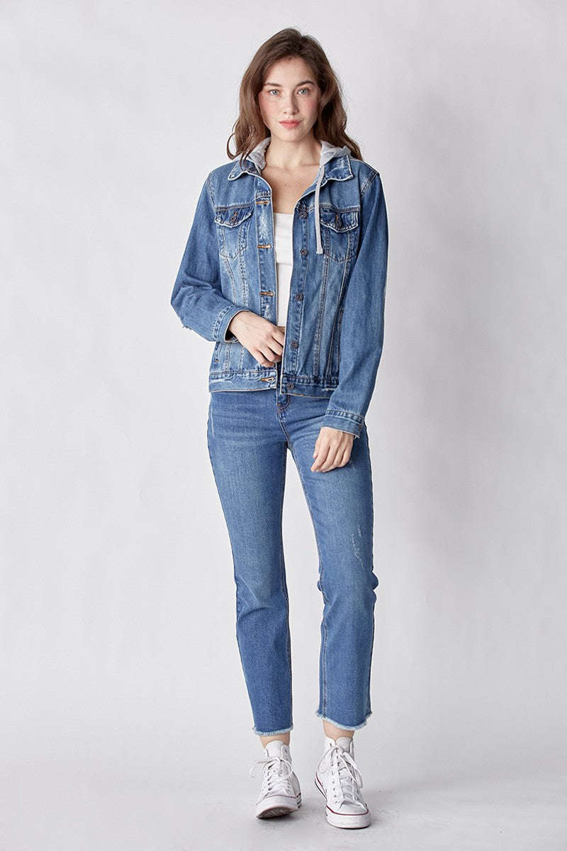 Blayke Denim Jacket w/Detachable Hood