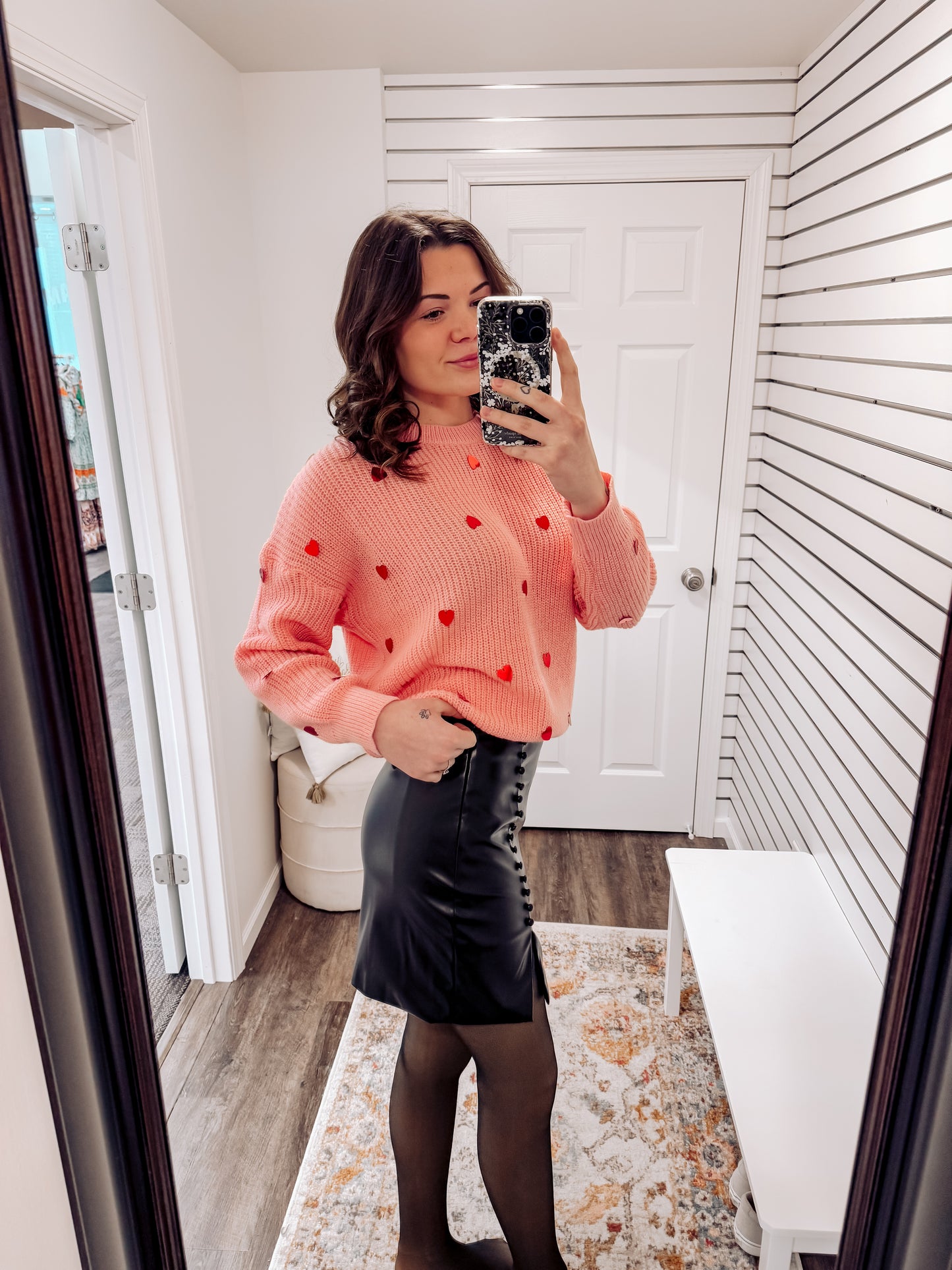 Sierra Sequin Heart Sweater