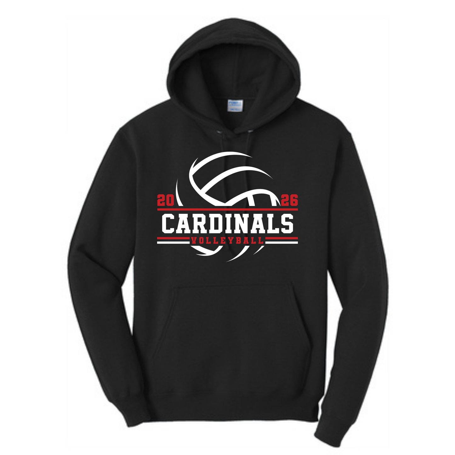 Cardinals Volleyball Swoosh Hoodie | Multiple Colors