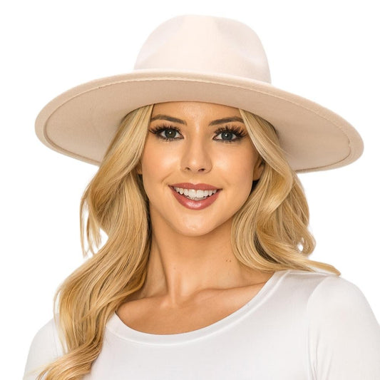 Celine Wide Brim Hat | Beige