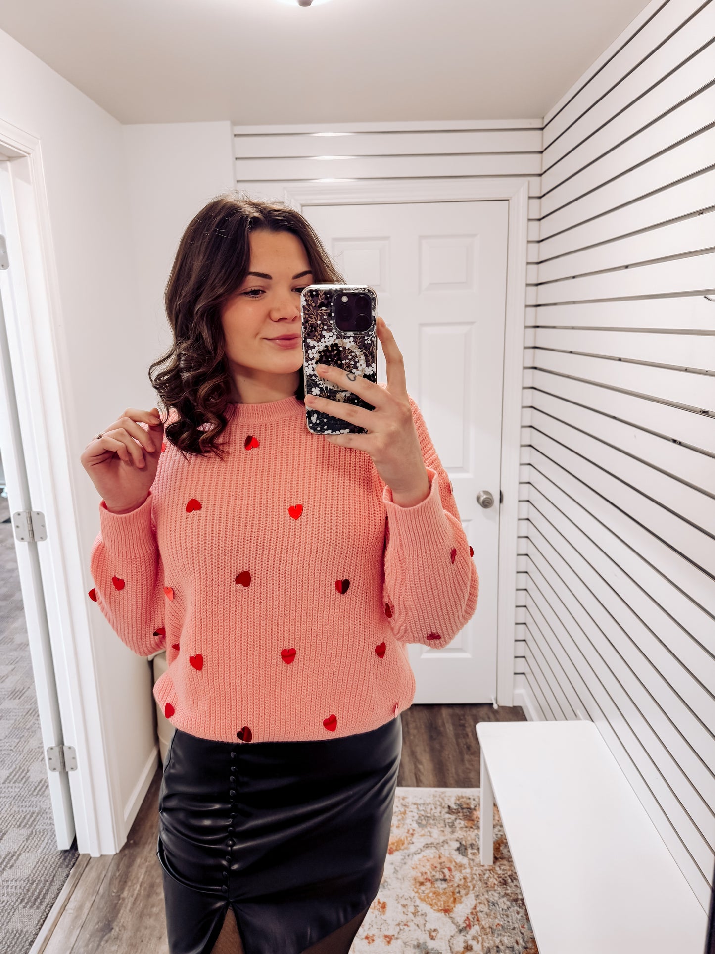 Sierra Sequin Heart Sweater