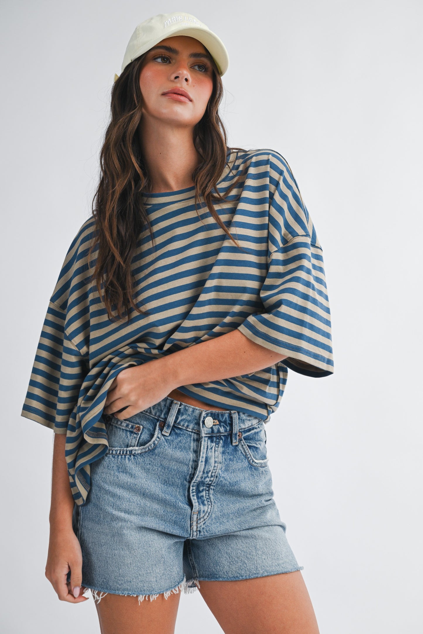 Emily Striped Boyfriend Tee