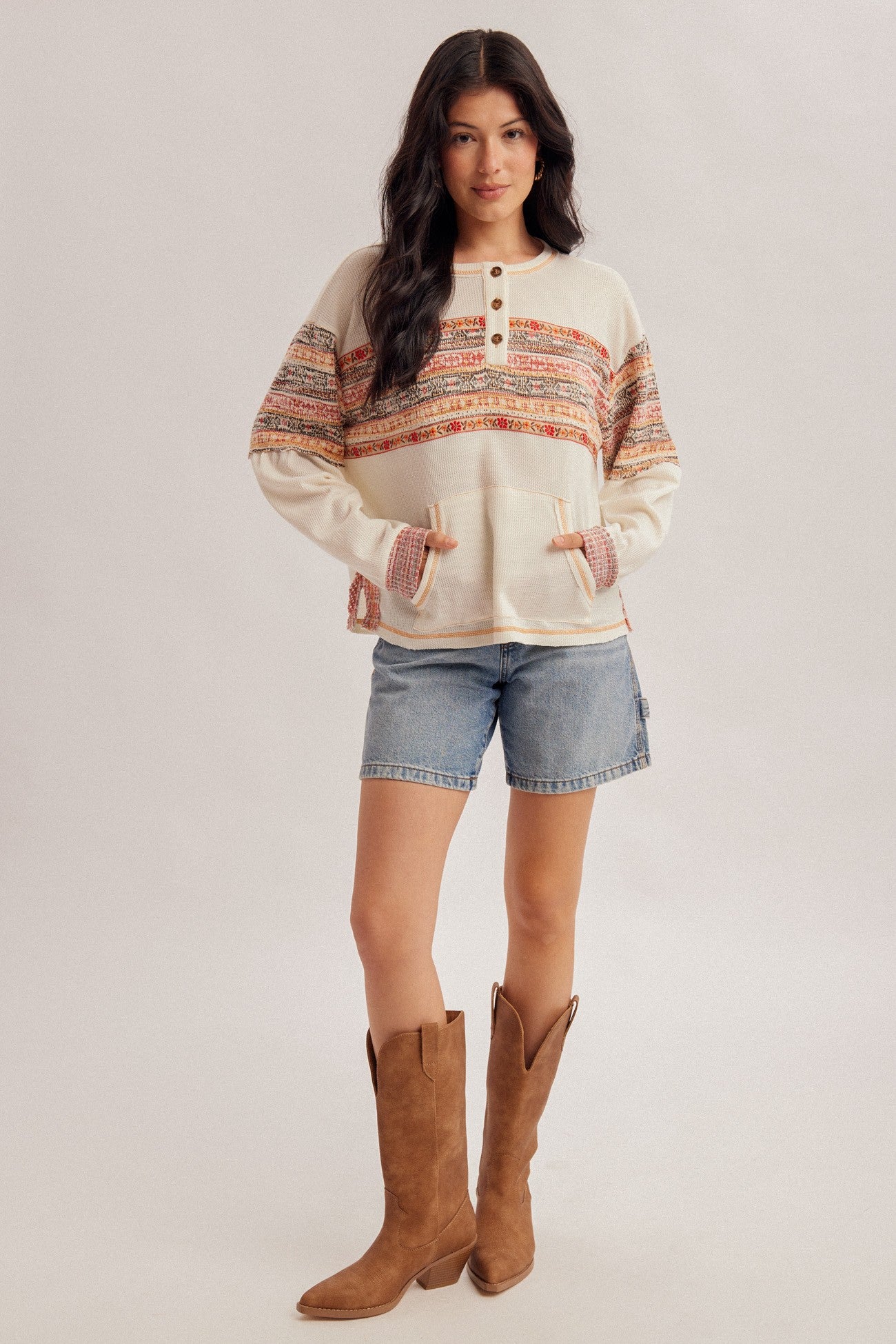 Goldie Jacquard Long Sleeve