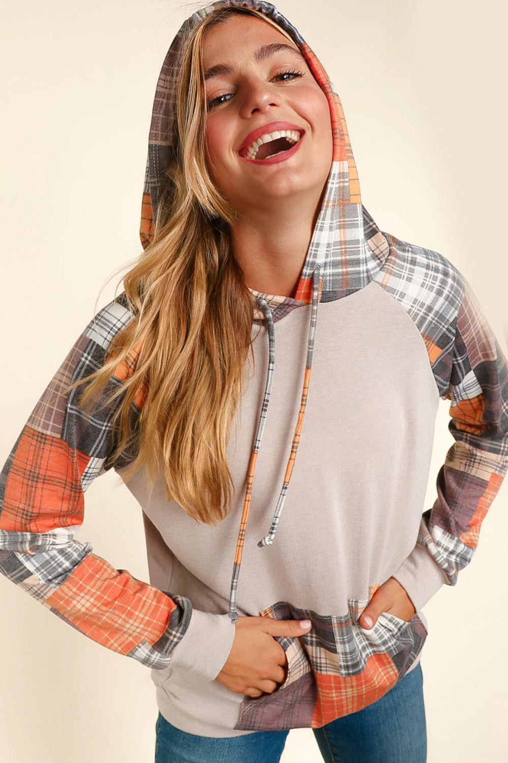 Harvest Patch Hoodie | Taupe