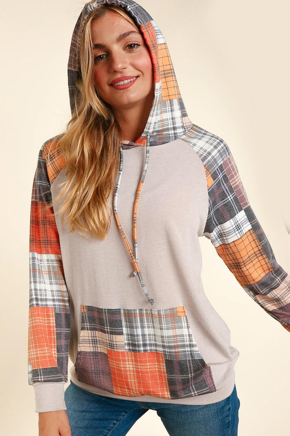 Harvest Patch Hoodie | Taupe