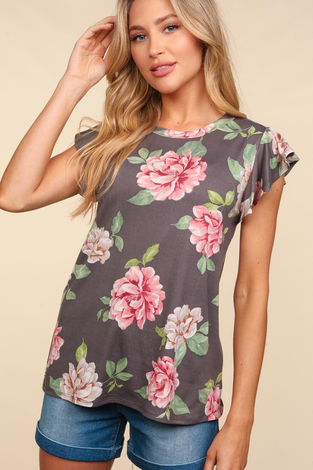 Heidi Ruffle Sleeve Top