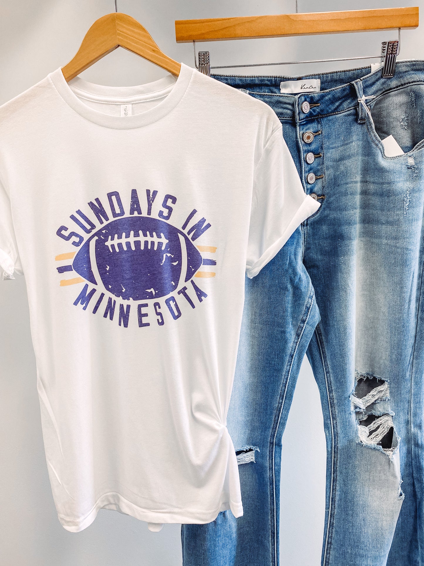 Sundays In Minnesota Football Graphic Tee