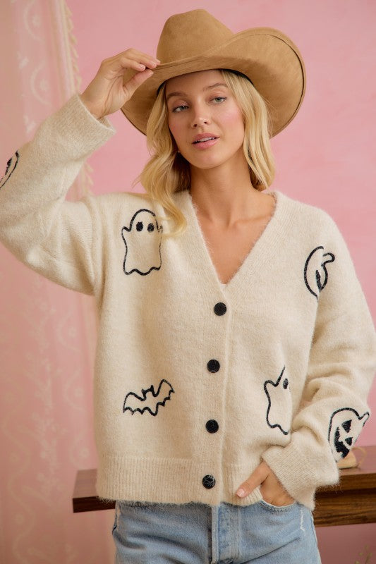 Emily Halloween Cardigan | Neutral