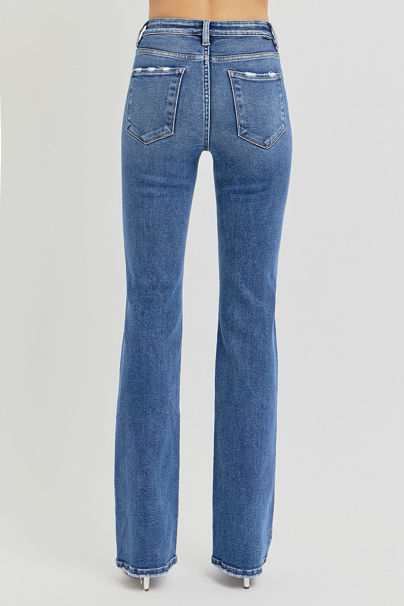Kaden Risen Tummy Control High Rise Straight Jeans