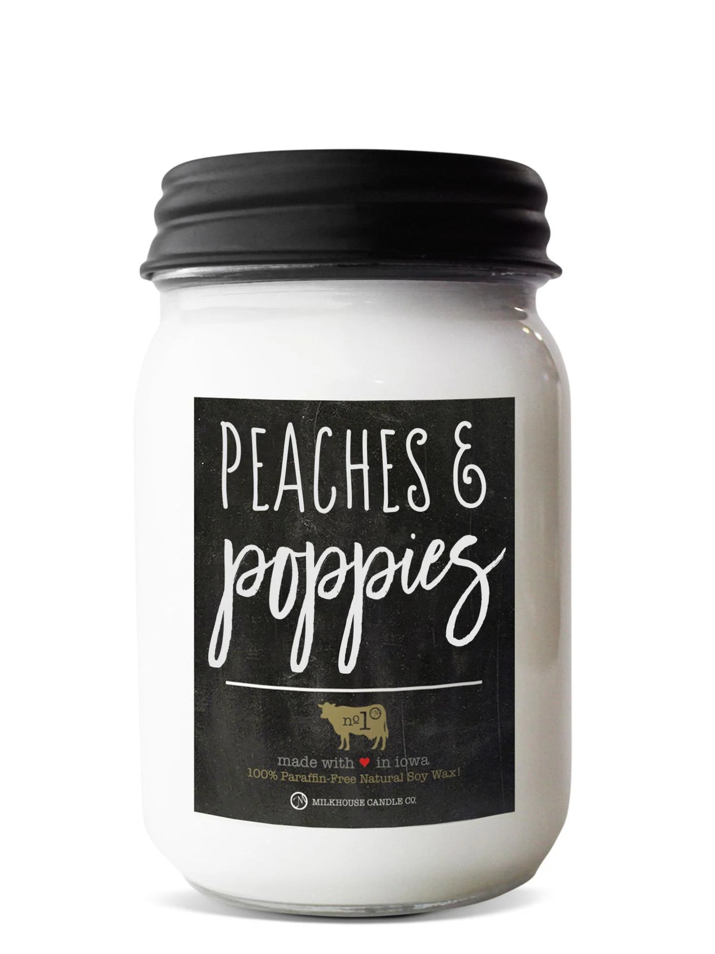Peaches & Poppies| Farmhouse 13 oz Mason
