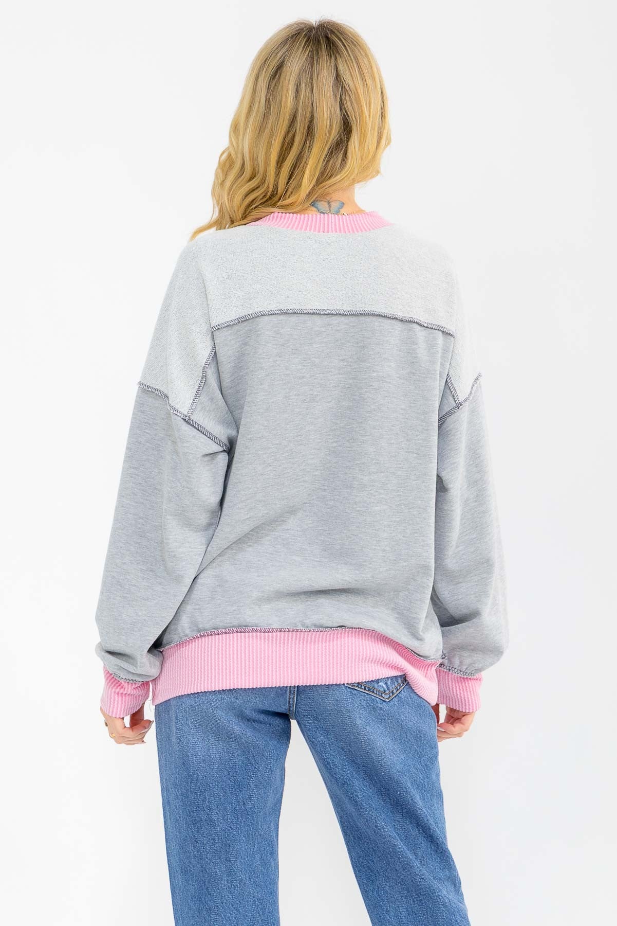 Quinn Pullover Sweatshirt | Grey