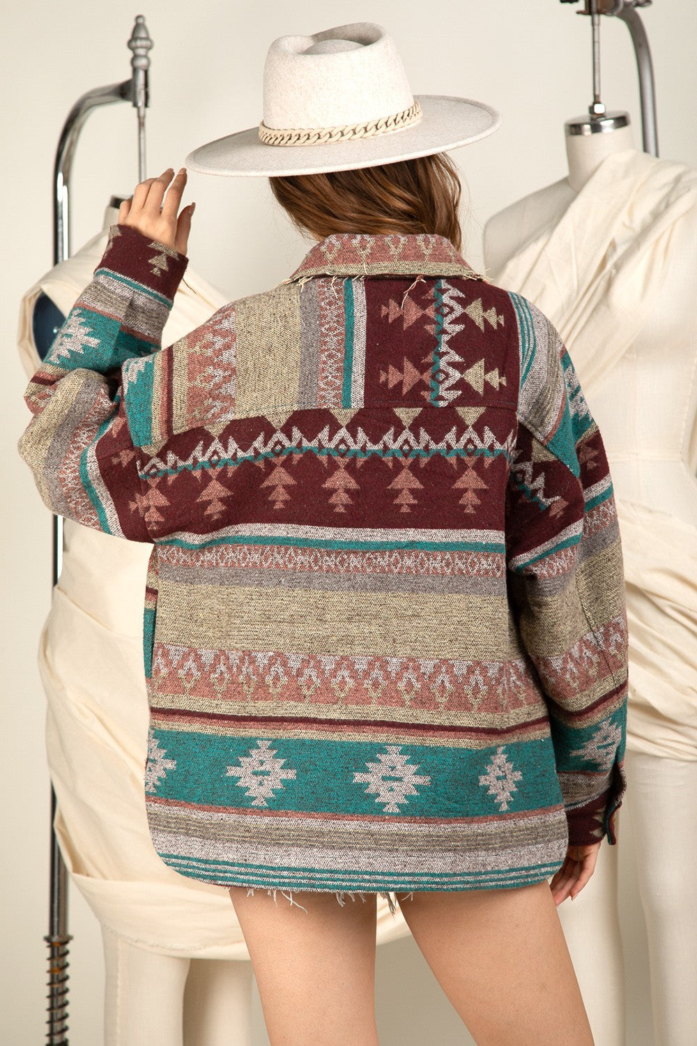 Riggs Aztec Oversized Shacket | Mint