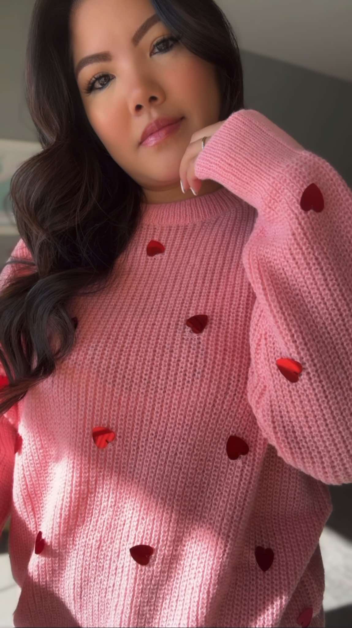 Sierra Sequin Heart Sweater