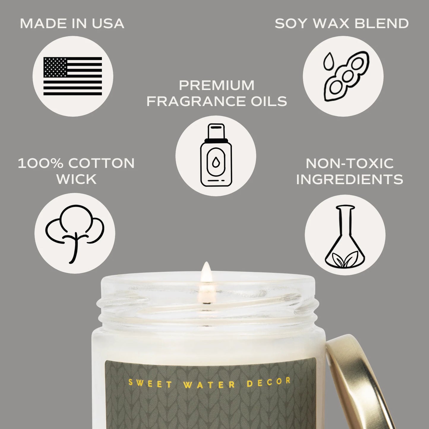Candy Cane and Cocoa Candle | 9oz