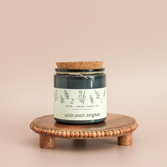 Aster + Indigo Candle Co. | White Peach Sangria