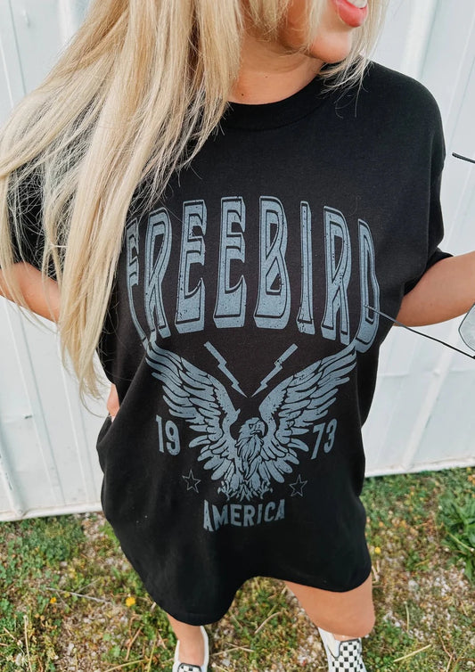 Free Bird Graphic Tee | Black