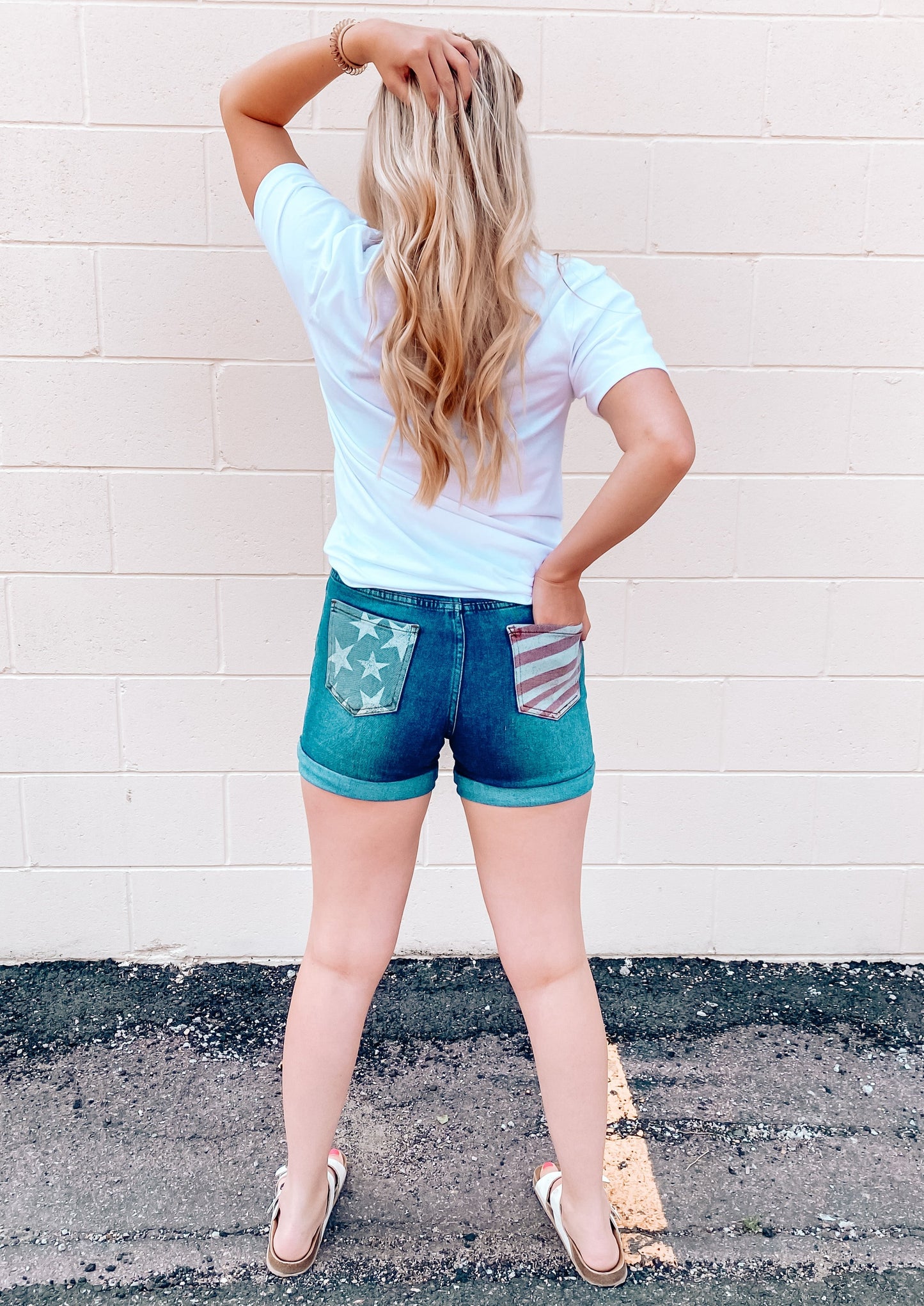 Lady Liberty Denim Shorts