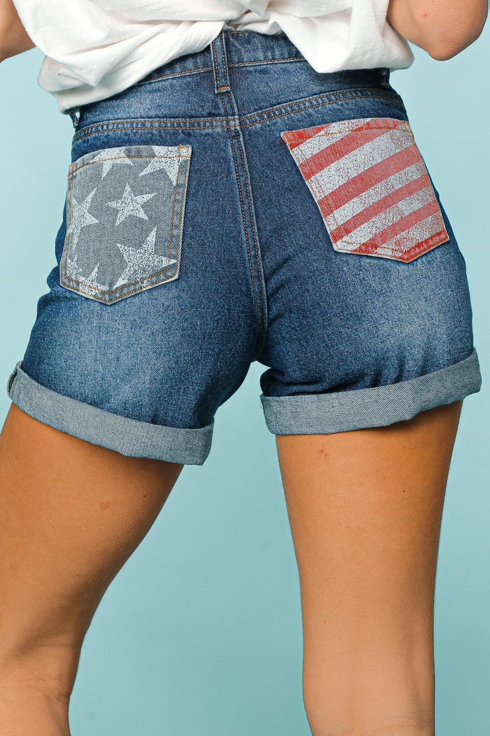 Lady Liberty Denim Shorts