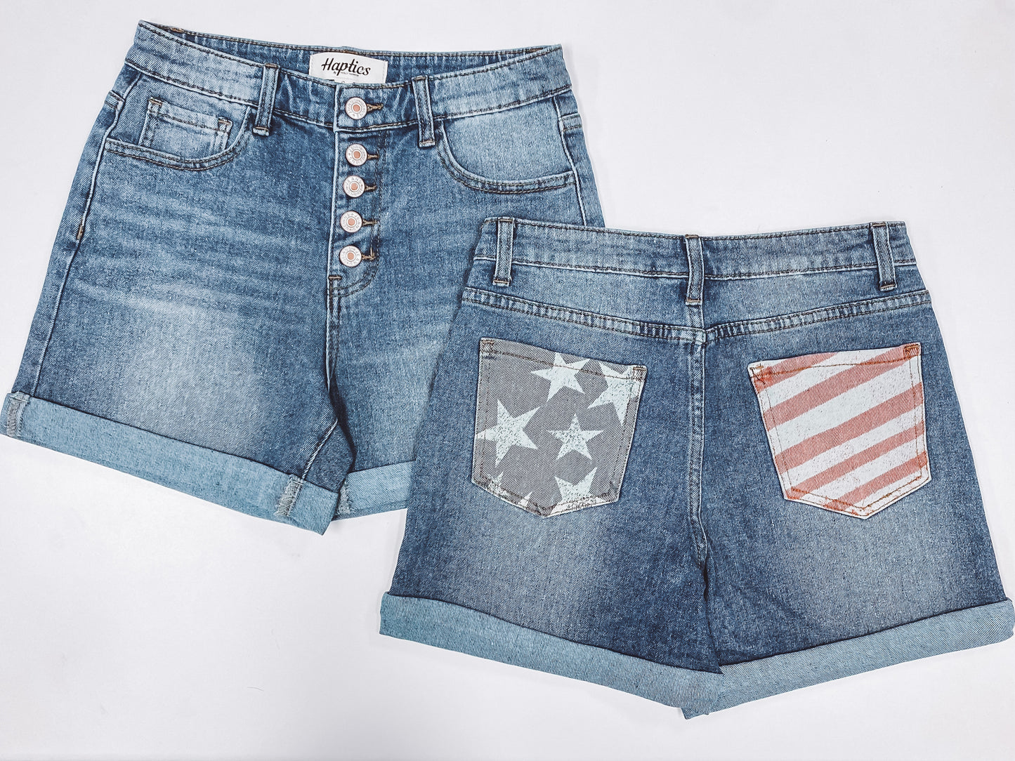 Lady Liberty Denim Shorts