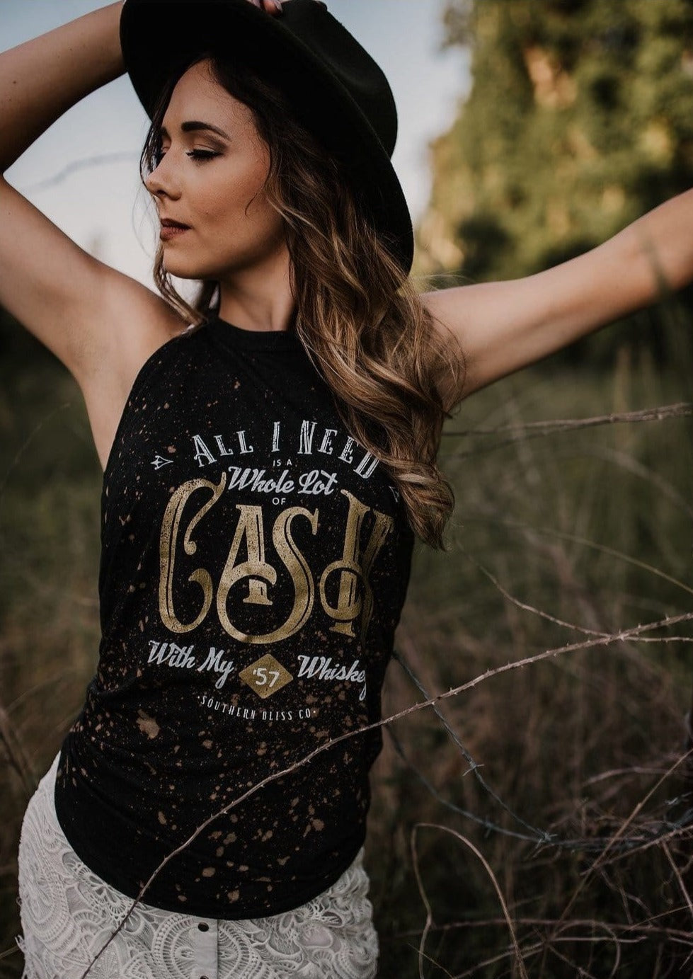 Cash Bleached Tank