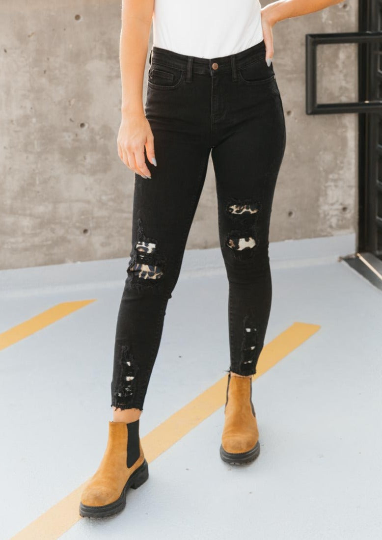 Into The Wild Distressed Skinny Jeans