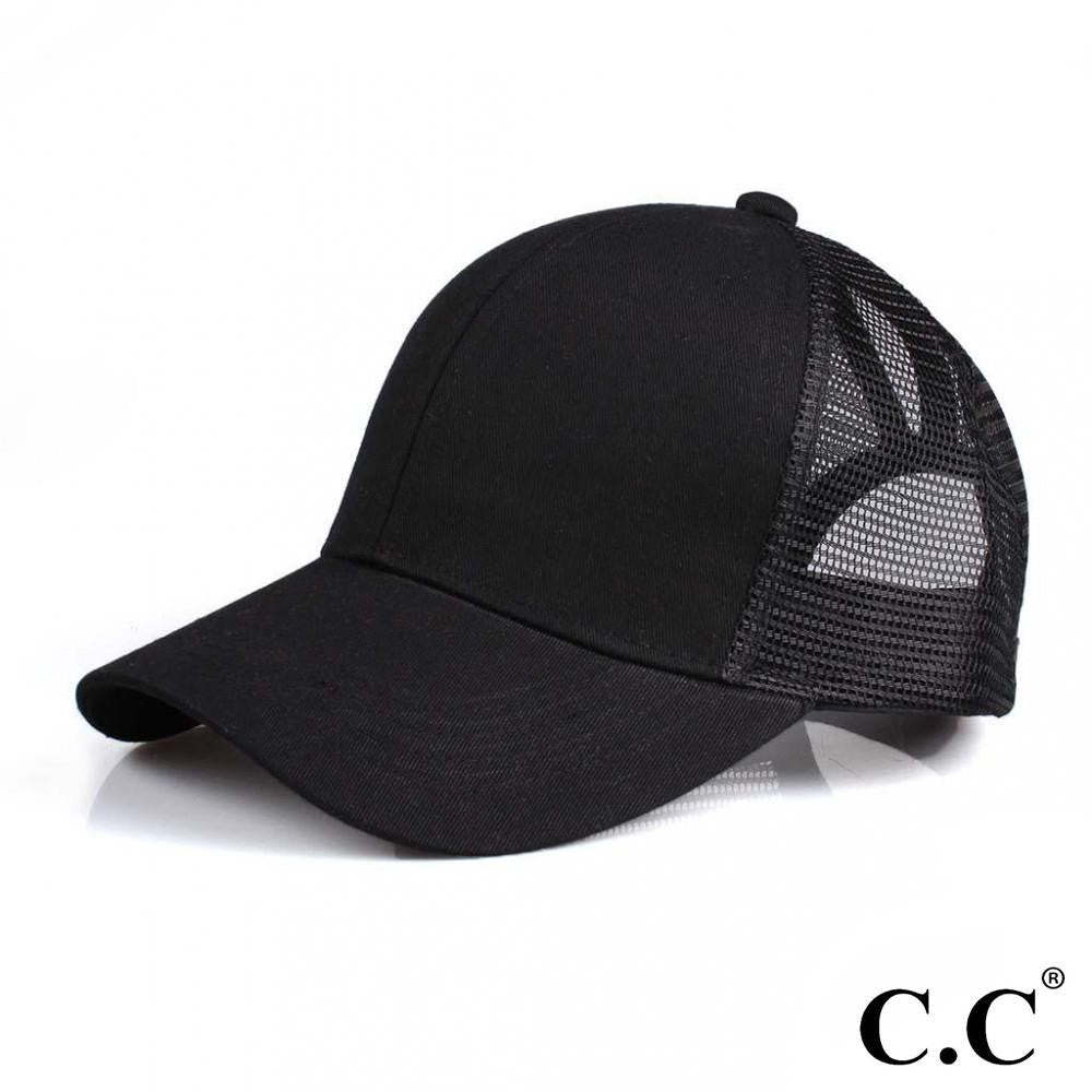 CC Pony Cap | Black - Our Little Secret Boutique
