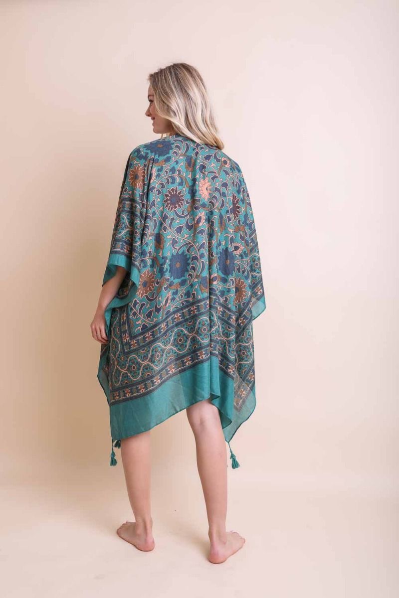 Bexley Morroco Kimono | Emerald - Our Little Secret Boutique