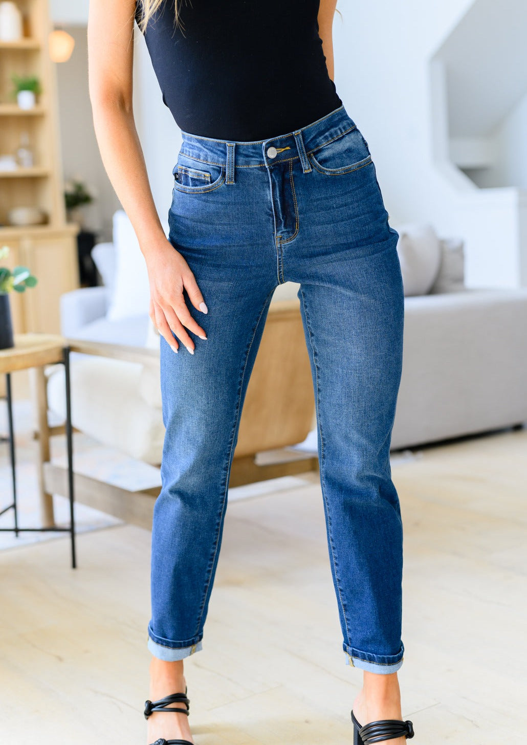 Downtown High Rise Boyfriend Jeans