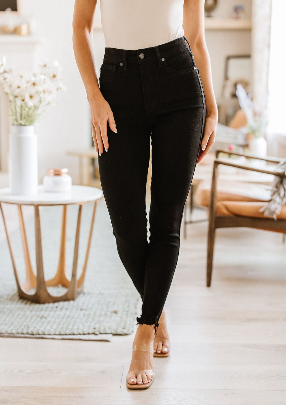 Ebony High Rise Tummy Control Skinny Jeans
