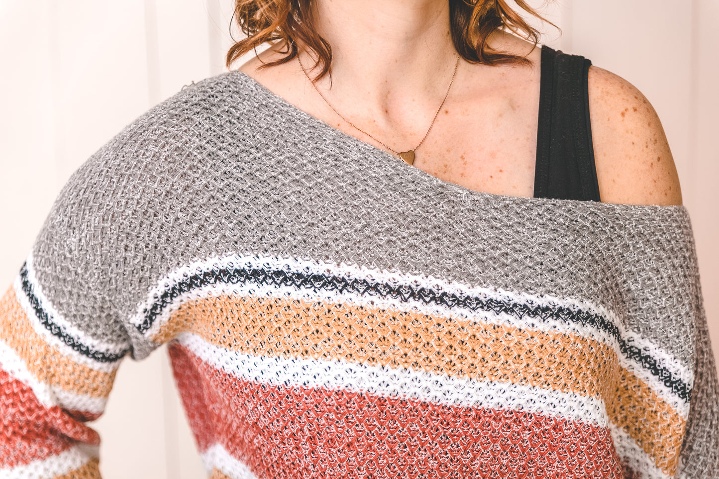 Collette Striped Knit Sweater - Our Little Secret Boutique