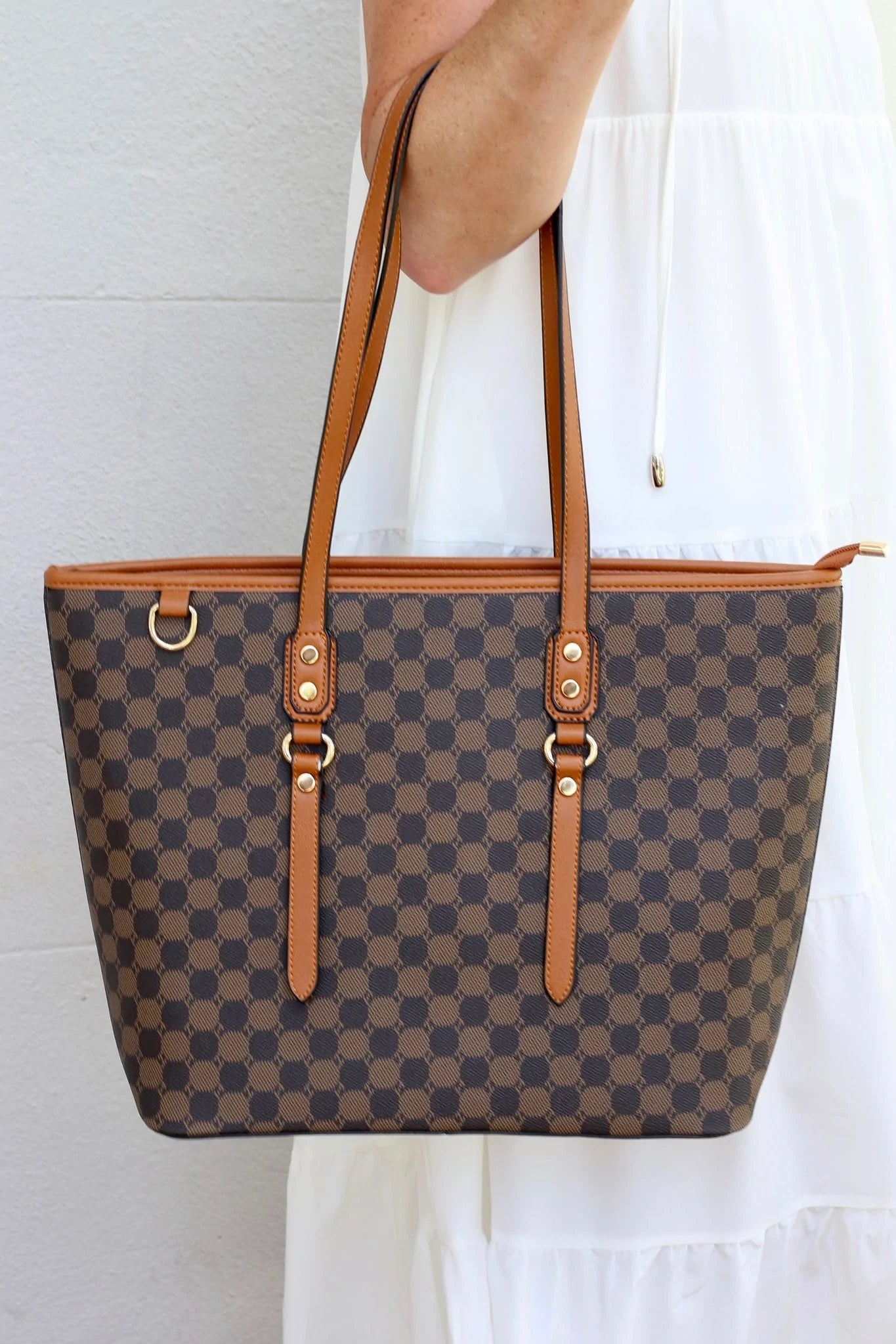 Kennedy Tote + Wallet | Brown