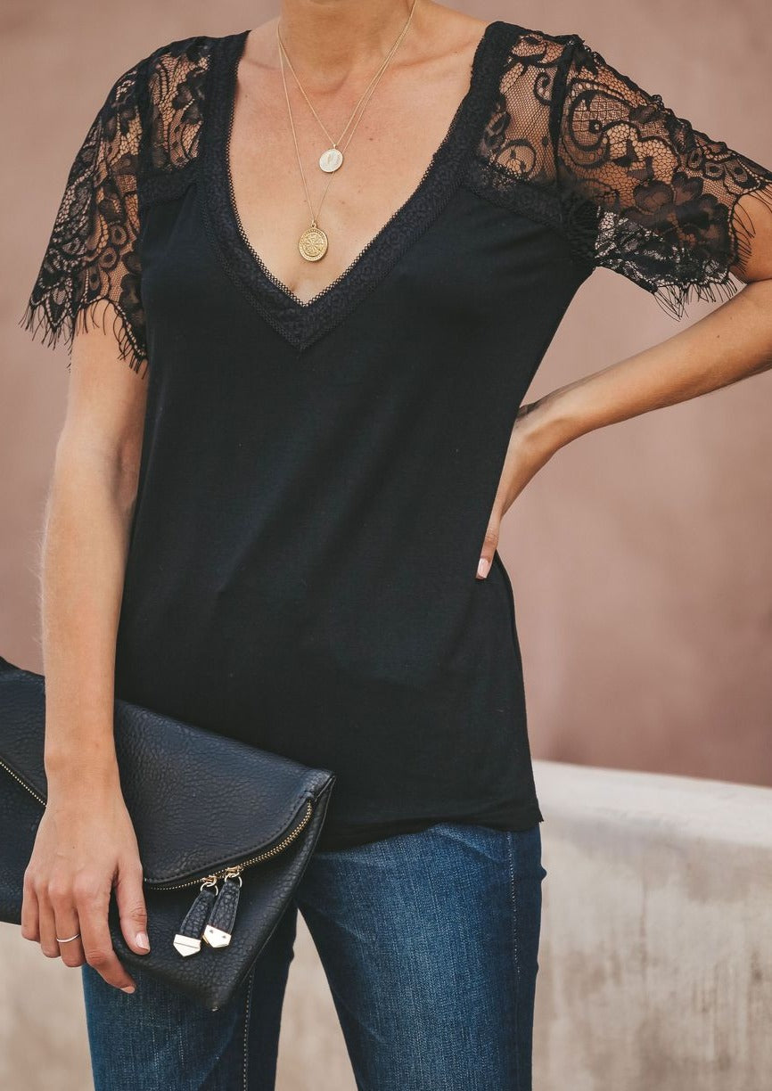Penelope Lace Top - Our Little Secret Boutique