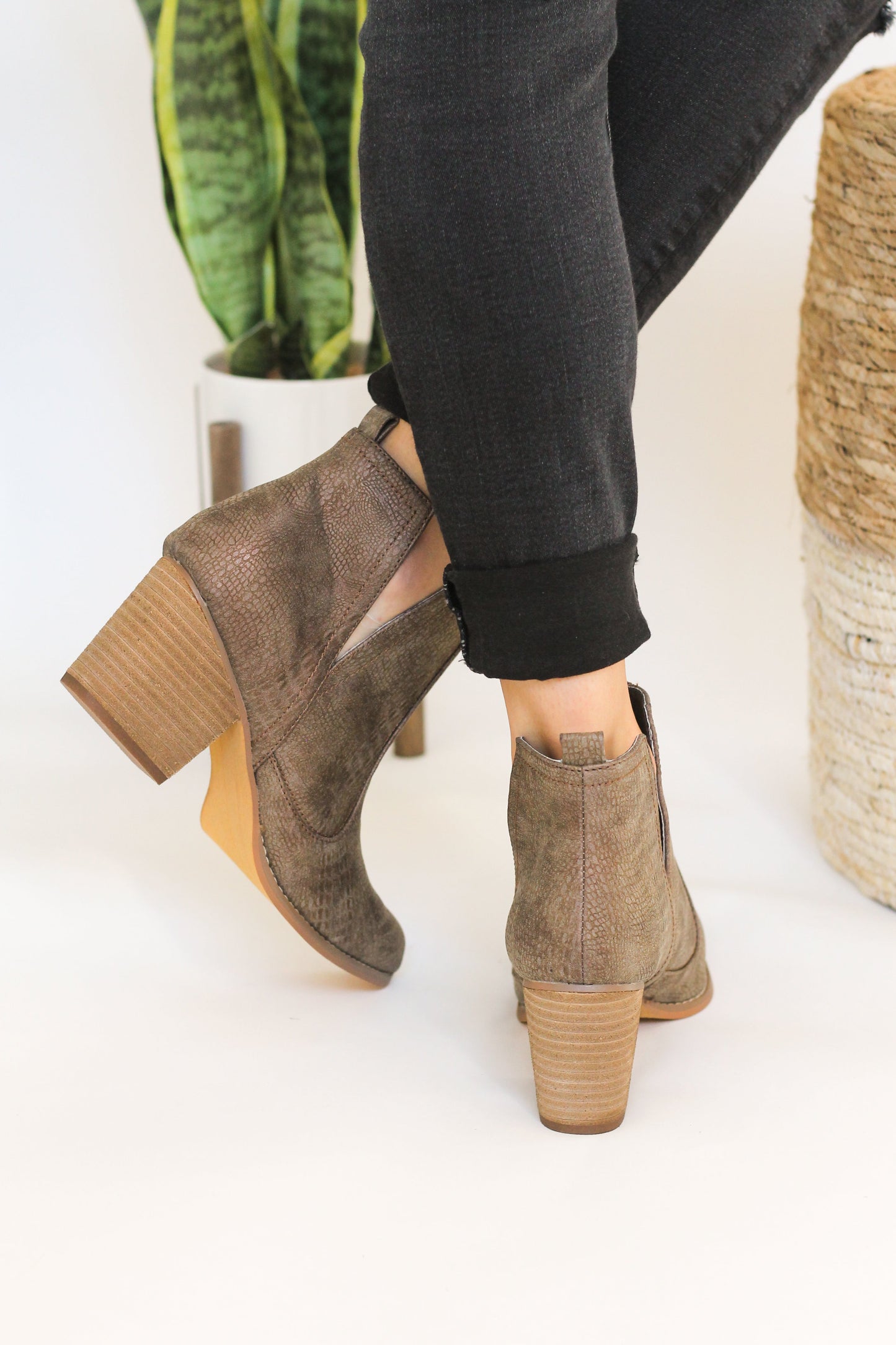 Not Rated Shea Bootie in Tan - Our Little Secret Boutique