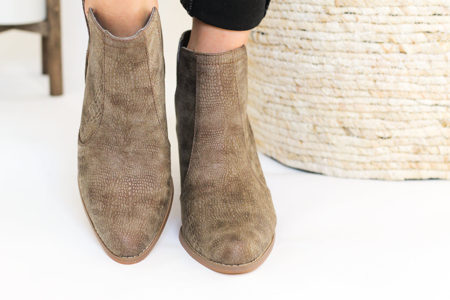 Not Rated Shea Bootie in Tan - Our Little Secret Boutique