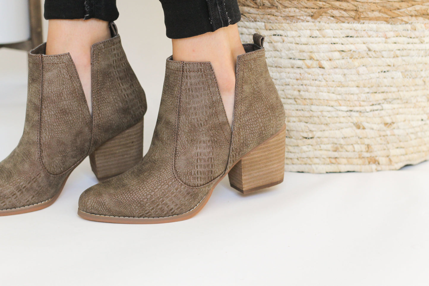 Not Rated Shea Bootie in Tan - Our Little Secret Boutique