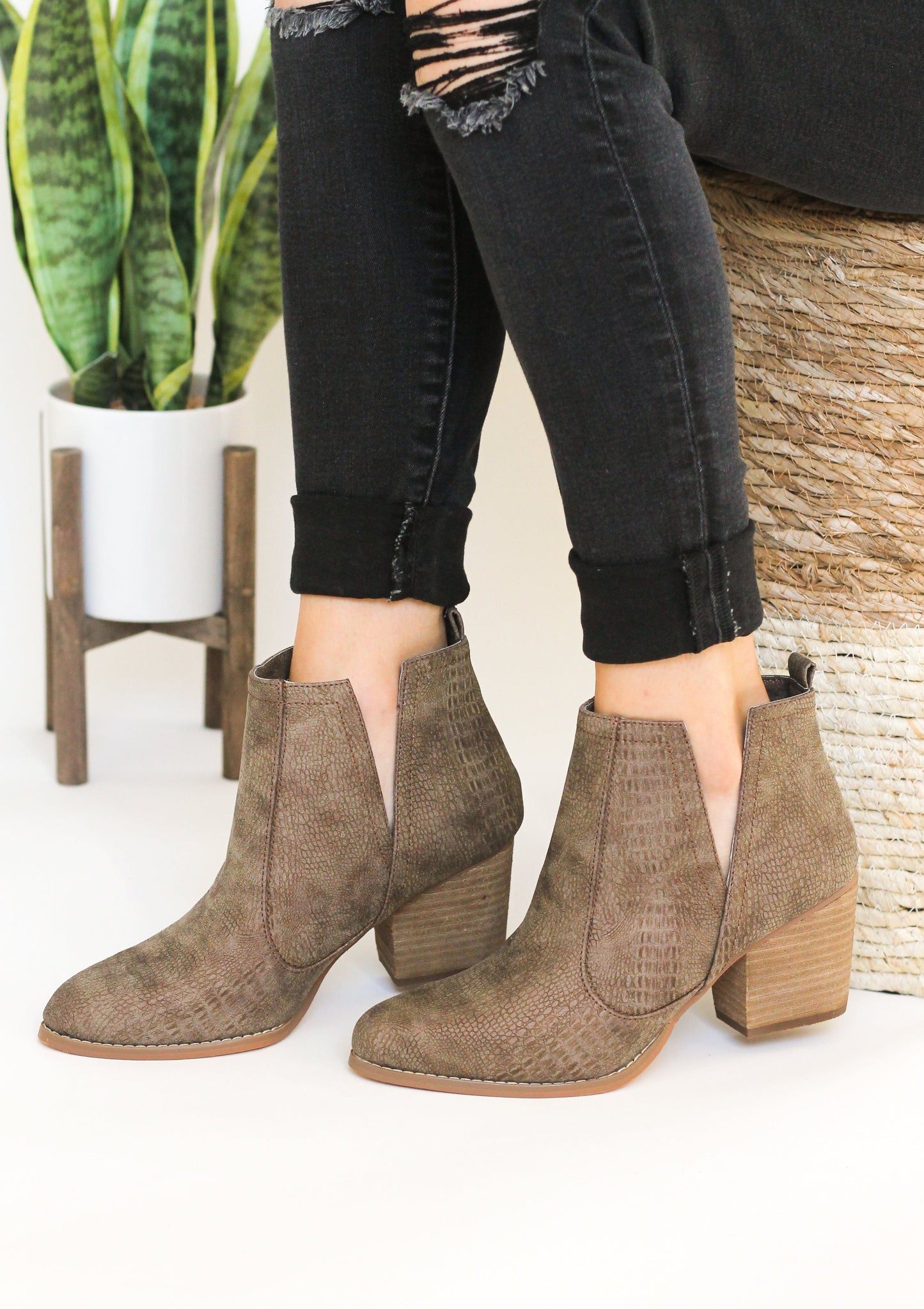 Not Rated Shea Bootie in Tan - Our Little Secret Boutique