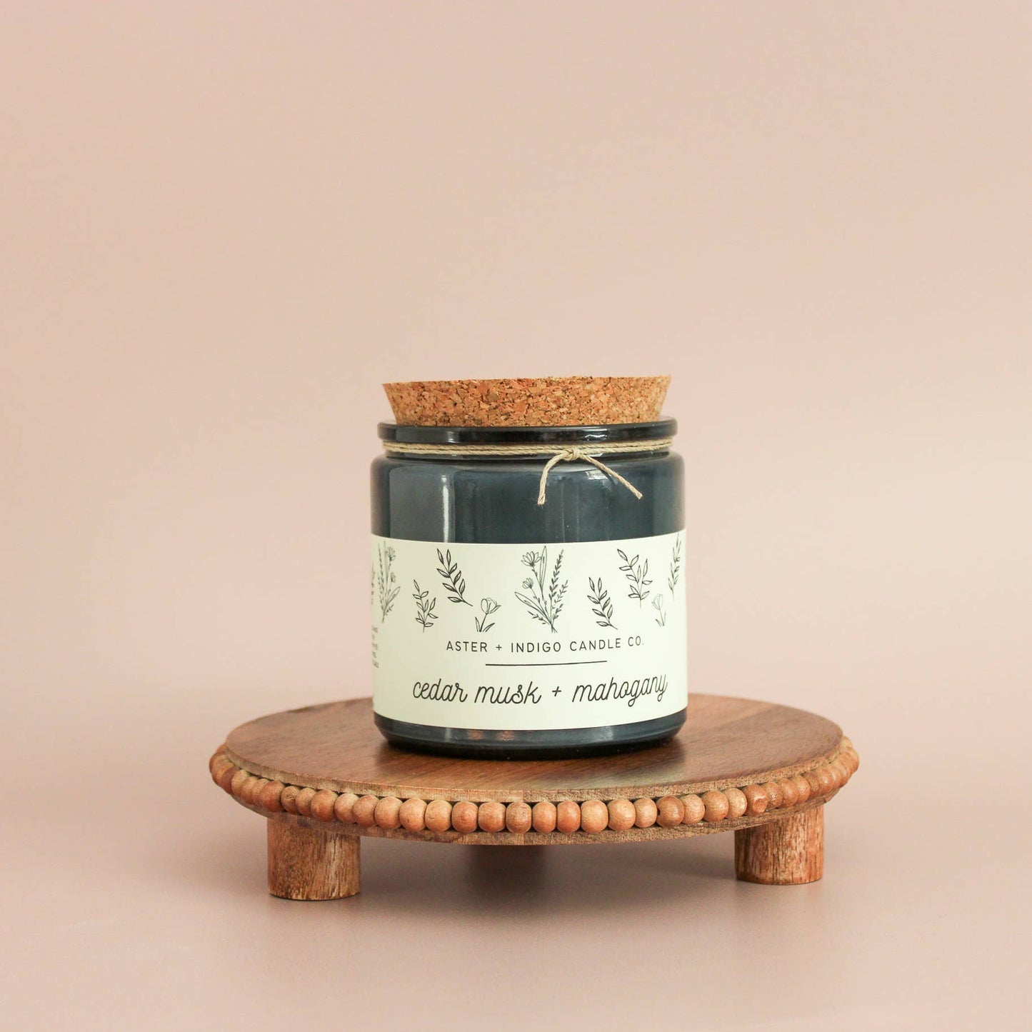 Aster + Indigo Candle Co. | Cedar Musk + Mahogany