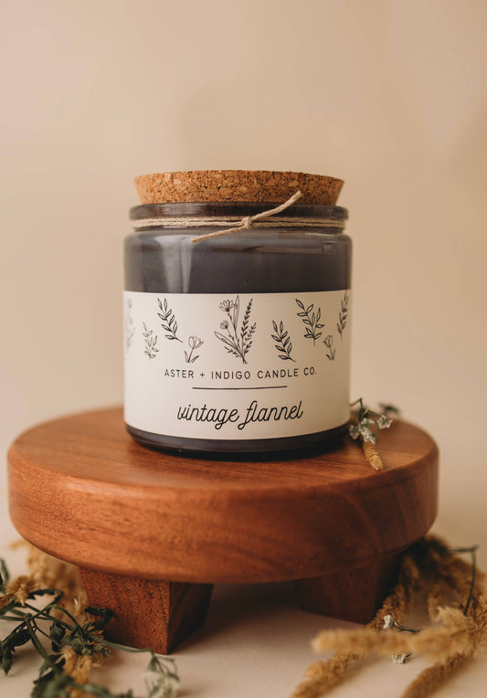 Aster + Indigo Candle Co. | Vintage Flannel