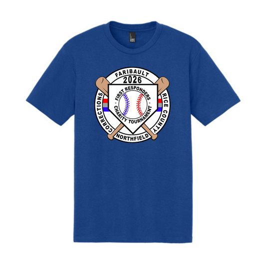 Rice County First Responders Softball Tee | Blue (Police Department)