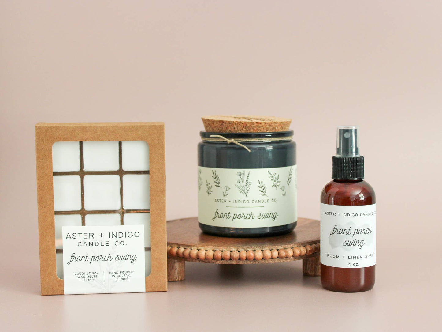 Aster + Indigo Candle Co. | Front Porch Swing