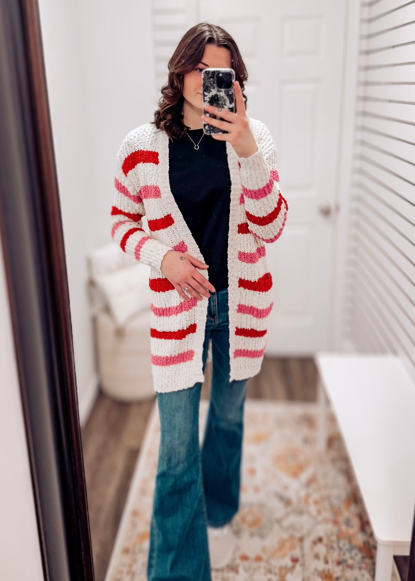 Valentine Stripe Cardigan